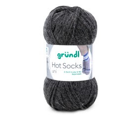 Laine à chaussettes à tricoter HOT SOCKS UNI - Grundl - certifiée Oeko-Tex