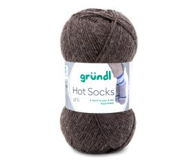 Laine à chaussettes à tricoter HOT SOCKS UNI - Grundl - certifiée Oeko-Tex