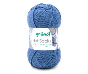 Laine à chaussettes à tricoter HOT SOCKS UNI - Grundl - certifiée Oeko-Tex