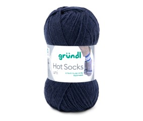 Laine à chaussettes à tricoter HOT SOCKS UNI - Grundl - certifiée Oeko-Tex