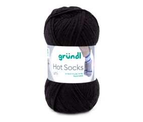 Laine à chaussettes à tricoter HOT SOCKS UNI - Grundl - certifiée Oeko-Tex