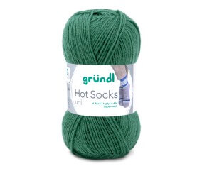 Laine à chaussettes à tricoter HOT SOCKS UNI - Grundl - certifiée Oeko-Tex