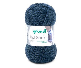 Laine à chaussettes à tricoter HOT SOCKS UNI - Grundl - certifiée Oeko-Tex