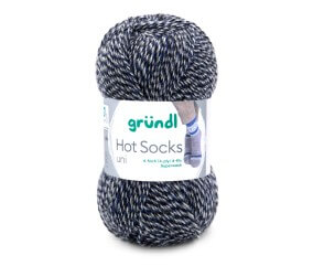Laine à chaussettes à tricoter HOT SOCKS UNI - Grundl - certifiée Oeko-Tex
