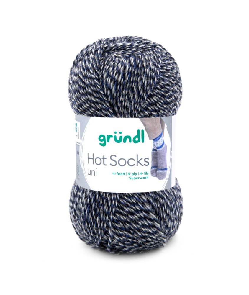 Laine à chaussettes à tricoter HOT SOCKS UNI - Grundl - certifiée Oeko-Tex