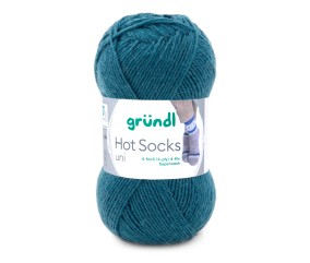 Laine à chaussettes à tricoter HOT SOCKS UNI - Grundl - certifiée Oeko-Tex