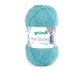 Laine à chaussettes à tricoter HOT SOCKS UNI - Grundl - certifiée Oeko-Tex