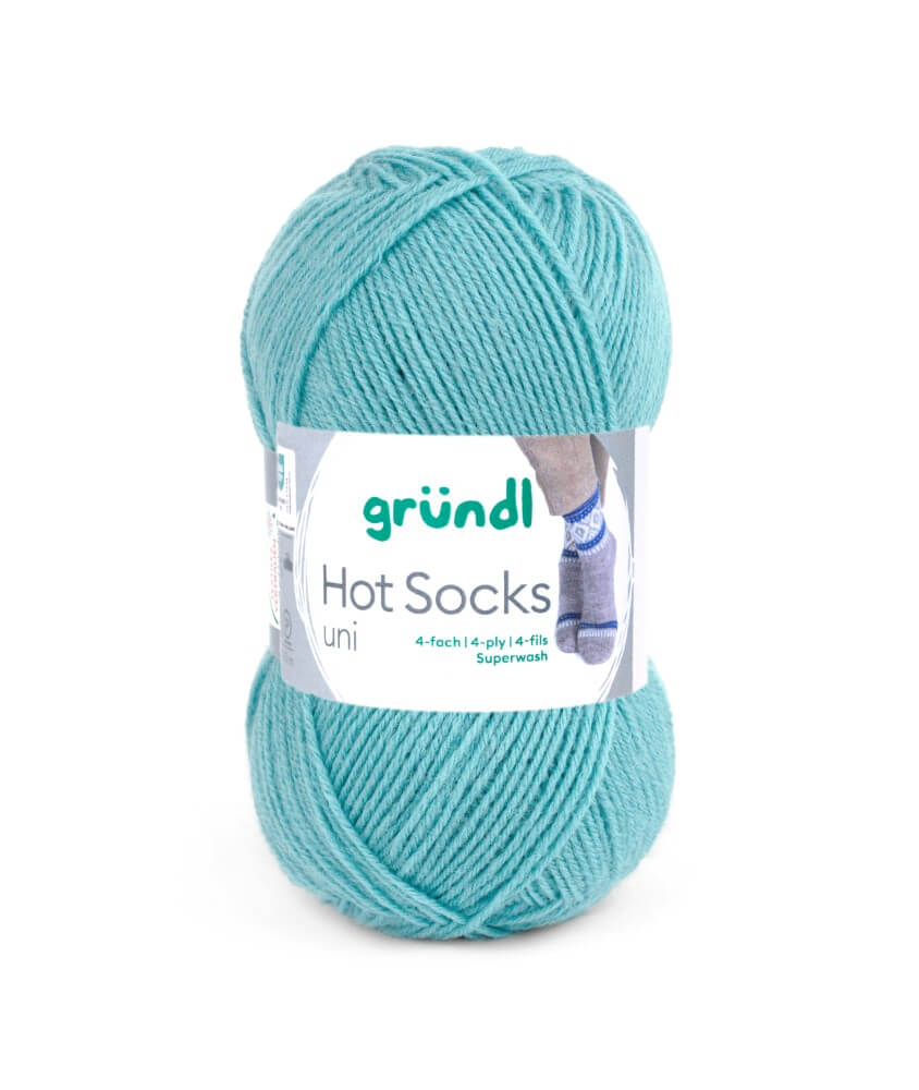 Laine à chaussettes à tricoter HOT SOCKS UNI - Grundl - certifiée Oeko-Tex