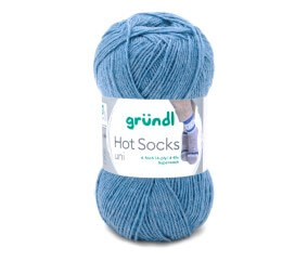 Laine à chaussettes à tricoter HOT SOCKS UNI - Grundl - certifiée Oeko-Tex