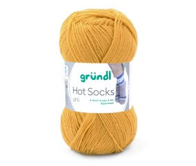 Laine à chaussettes à tricoter HOT SOCKS UNI - Grundl - certifiée Oeko-Tex