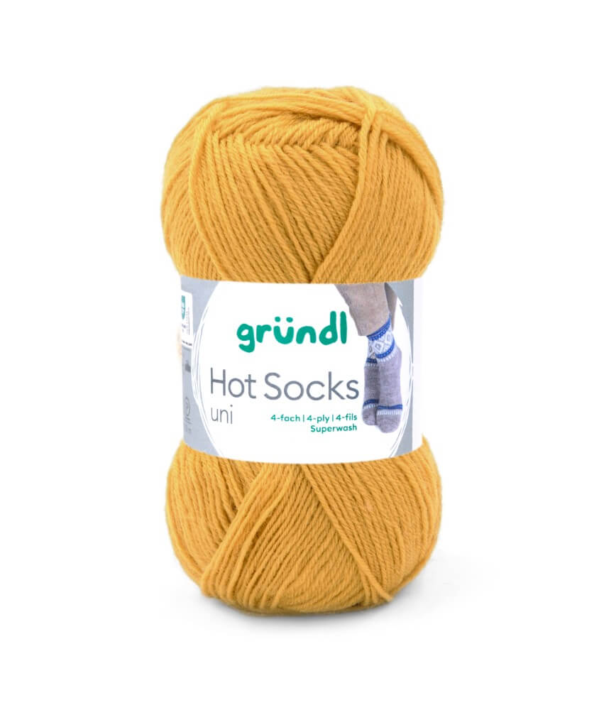 Laine à chaussettes à tricoter HOT SOCKS UNI - Grundl - certifiée Oeko-Tex