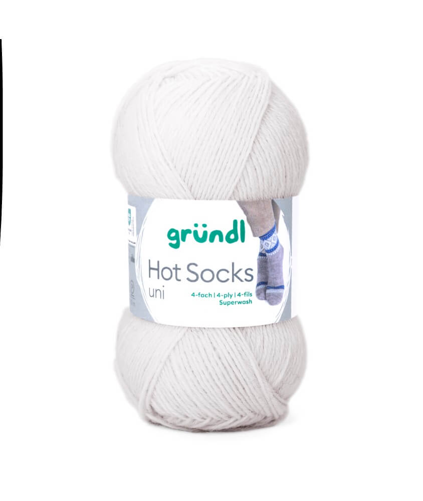 Laine à chaussettes à tricoter HOT SOCKS UNI - Grundl - certifiée Oeko-Tex
