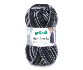 Laine à chaussettes à tricoter HOT SOCKS COLOR - Grundl - certifiée Oeko-Tex