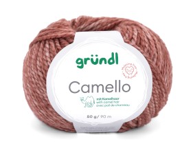 Pelote de Laine Mérinos et Chameau CAMELLO de Gründl – Fil Naturel Doux et Thermorégulateur