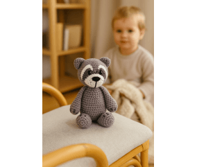 Kit de Crochet Gründl – Wilma le Raton Laveur - Tout inclus pour créer une peluche adorable