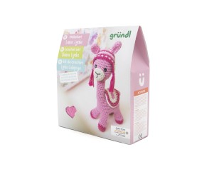 Kit de crochet Gründl « Lama Lydia » – Réalisez facilement votre adorable lama en coton
