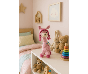 Kit de crochet Gründl « Lama Lydia » – Réalisez facilement votre adorable lama en coton