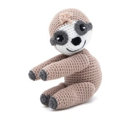 Kit de crochet Gründl Fred le Paresseux – Créez votre paresseux amigurumi en 100 % coton