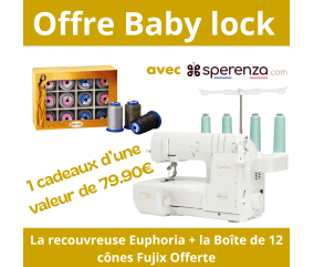Offre spéciale cadeaux Recouvreuse EUPHORIA - Baby Lock - Garantie 5 ans