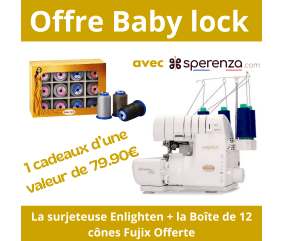 Surjeteuse ENLIGHTEN - Baby Lock - Garantie 5 ans offre spéciale cadeaux offert