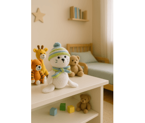 Kit de crochet Gründl Robbie le Phoque – Créez votre phoque amigurumi en 100 % coton
