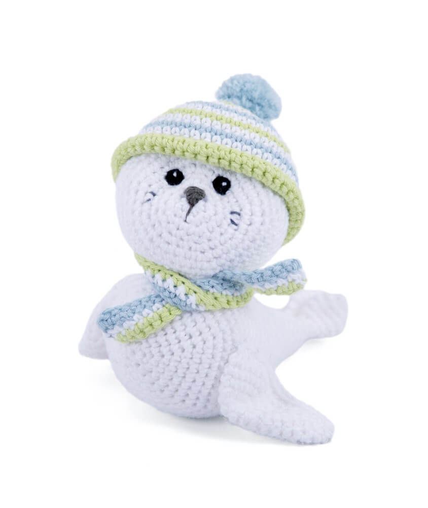 Kit de crochet Gründl Robbie le Phoque – Créez votre phoque amigurumi en 100 % coton