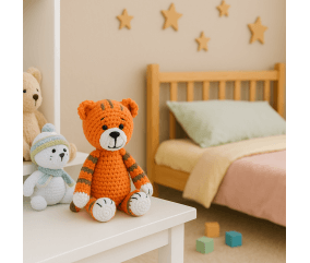 Kit de crochet Gründl Timmy le Tigre – Créez votre tigre amigurumi en 100 % coton
