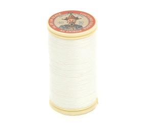 Fil lin glacé 30 m – Fil au Chinois – N° 40 – Fil de lin retors, lisse, résistant