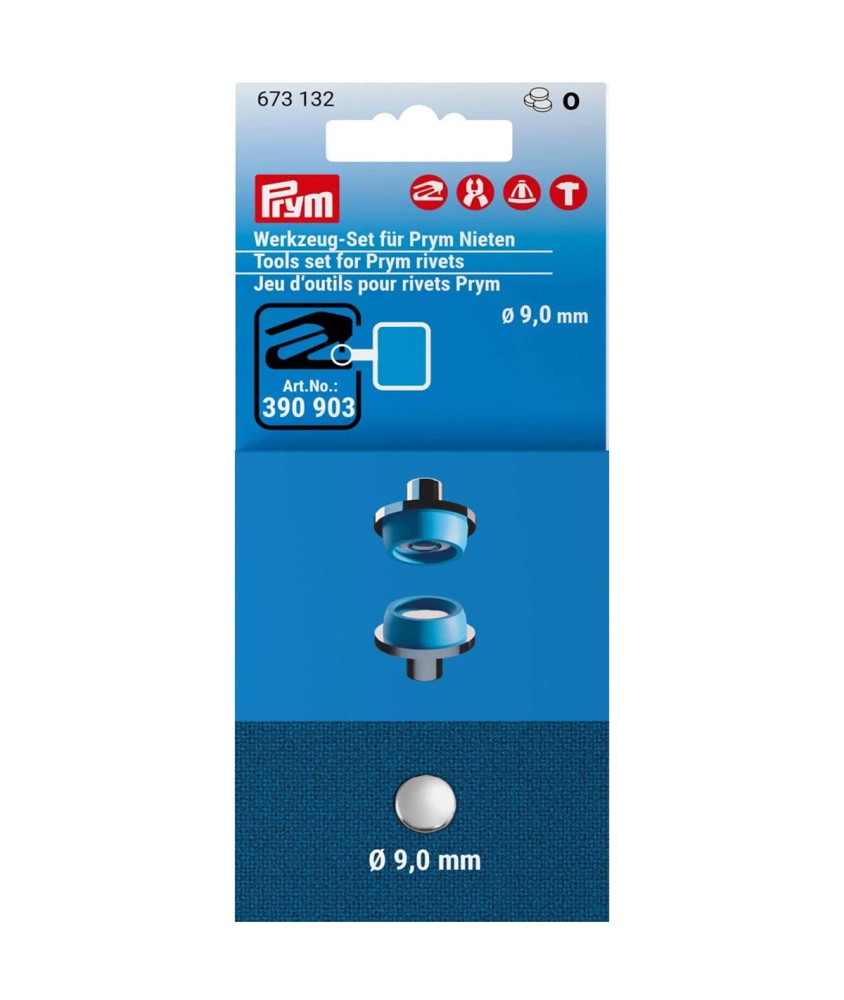 Jeu d’outils Prym pour rivets Ø 9 mm – Accessoire pour Vario Creative Tool Jeu d’outils Prym pour rivets Ø 9 mm – Accessoire pour Vario Creative Tool