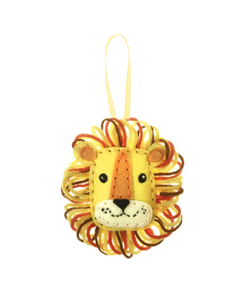 Mini Kit Feutrine Lion - 10 x 11 cm - Trimits Mini Kit Feutrine Lion - 10 x 11 cm - Trimits