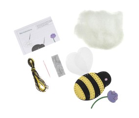 Mini Kit Feutrine Abeille décorative - 12 x 12 cm - Trimits