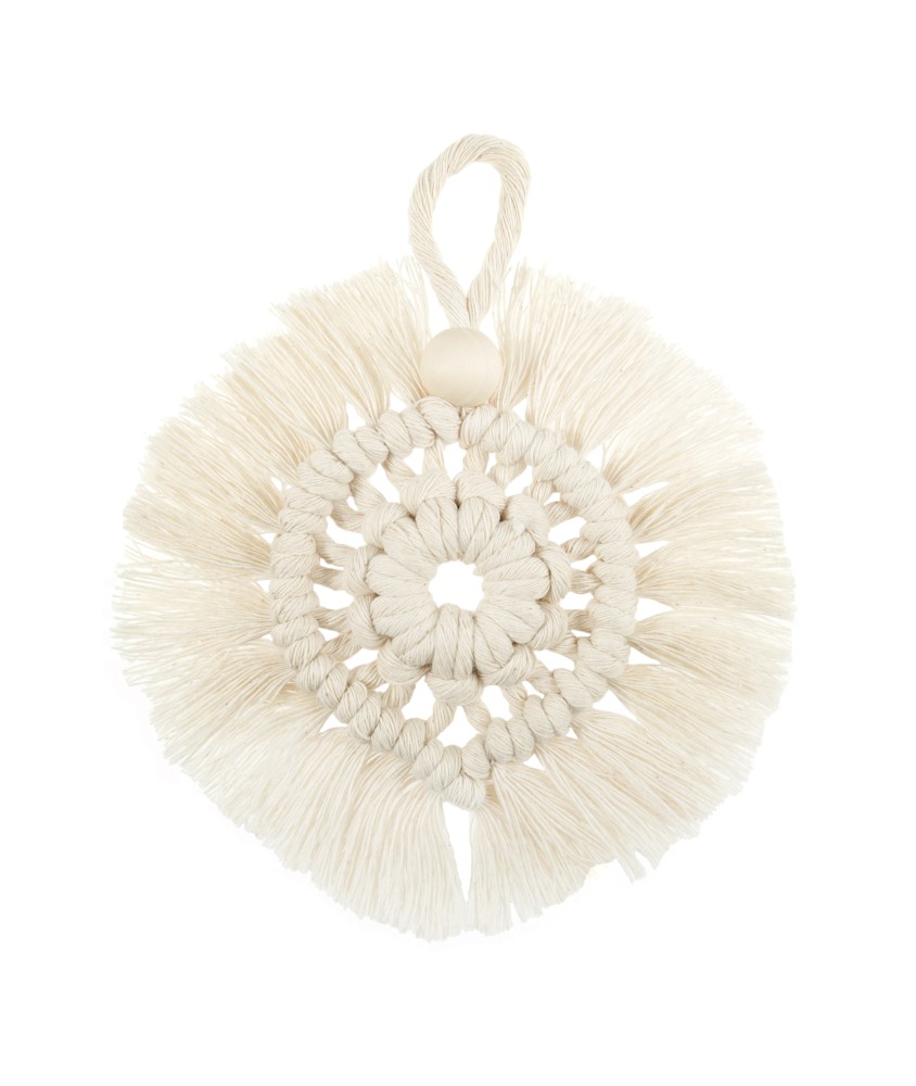 Kit Macramé Couronne décorative - 10 x 10 cm - Trimits Kit Macramé Couronne décorative - 10 x 10 cm - Trimits