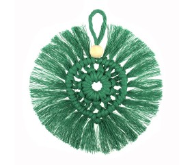 Kit Macramé Couronne Verte - 10 x 10 cm - Trimits