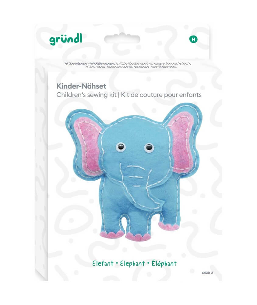 Kit de Couture Enfant – Éléphant en Feutrine – Gründl Kit de Couture Enfant – Éléphant en Feutrine – Gründl