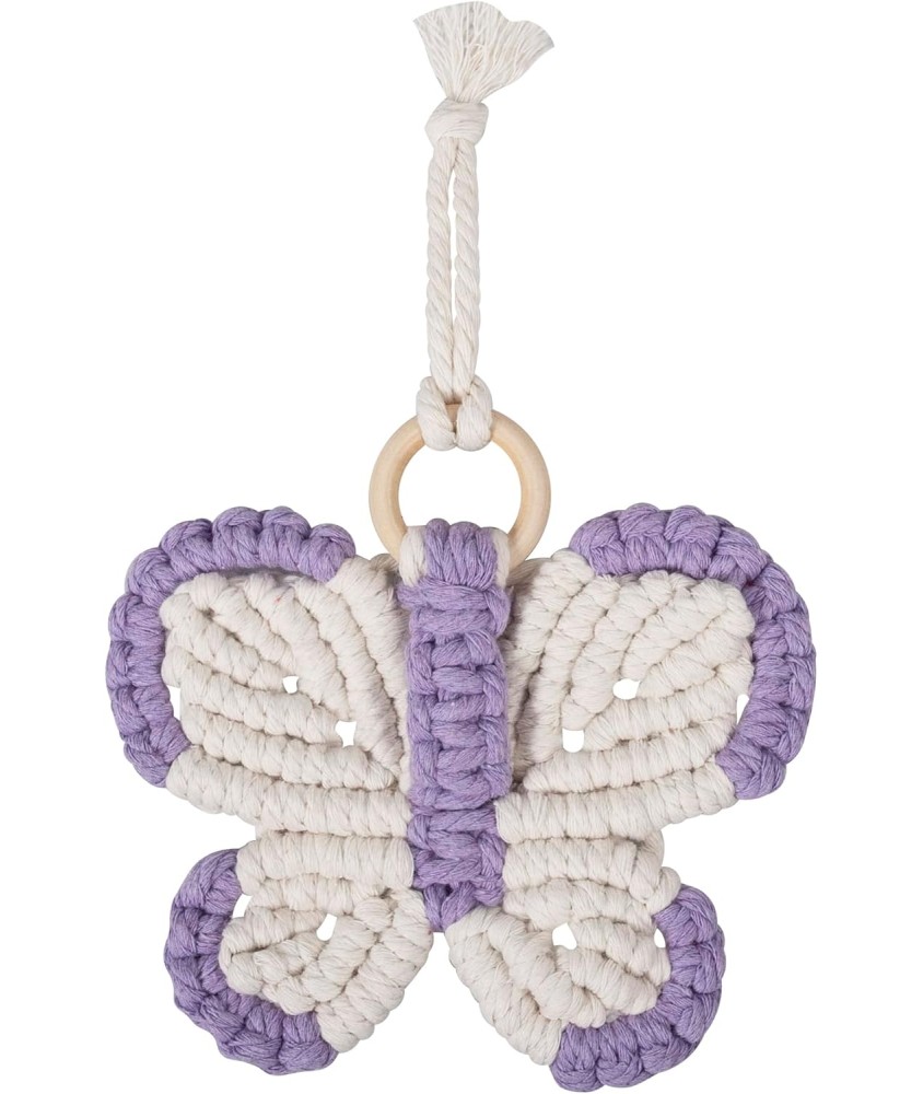 Kit Macramé Papillon - 13,5 x 13 cm – Trimits Kit Macramé Papillon - 13,5 x 13 cm – Trimits
