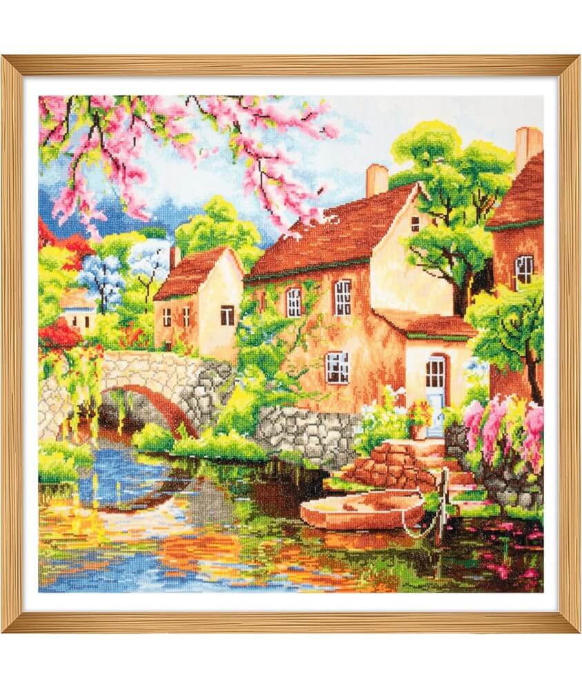 Kit de Point de Croix Extra Large Maison - 50 x 50 cm – Trimits - Kit Broderie Extra-Large Idéal pour les Passionnés Kit de Point de Croix Extra Large Maison - 50 x 50 cm – Trimits - Kit Broderie Extra-Large Idéal pour les Passionnés