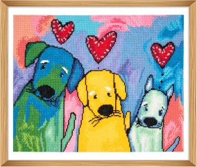 Kit de Point de Croix Comptée – Les Trois Amigos – 40,5 x 32 cm - Trimits