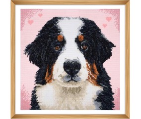 Kit de Point de Croix Comptée – Woof – 36 x 36 cm - Trimits