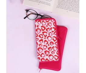 Kit de Demi-Point – Étui à Lunettes Love Leopard – 18 x 9 cm -Trimits