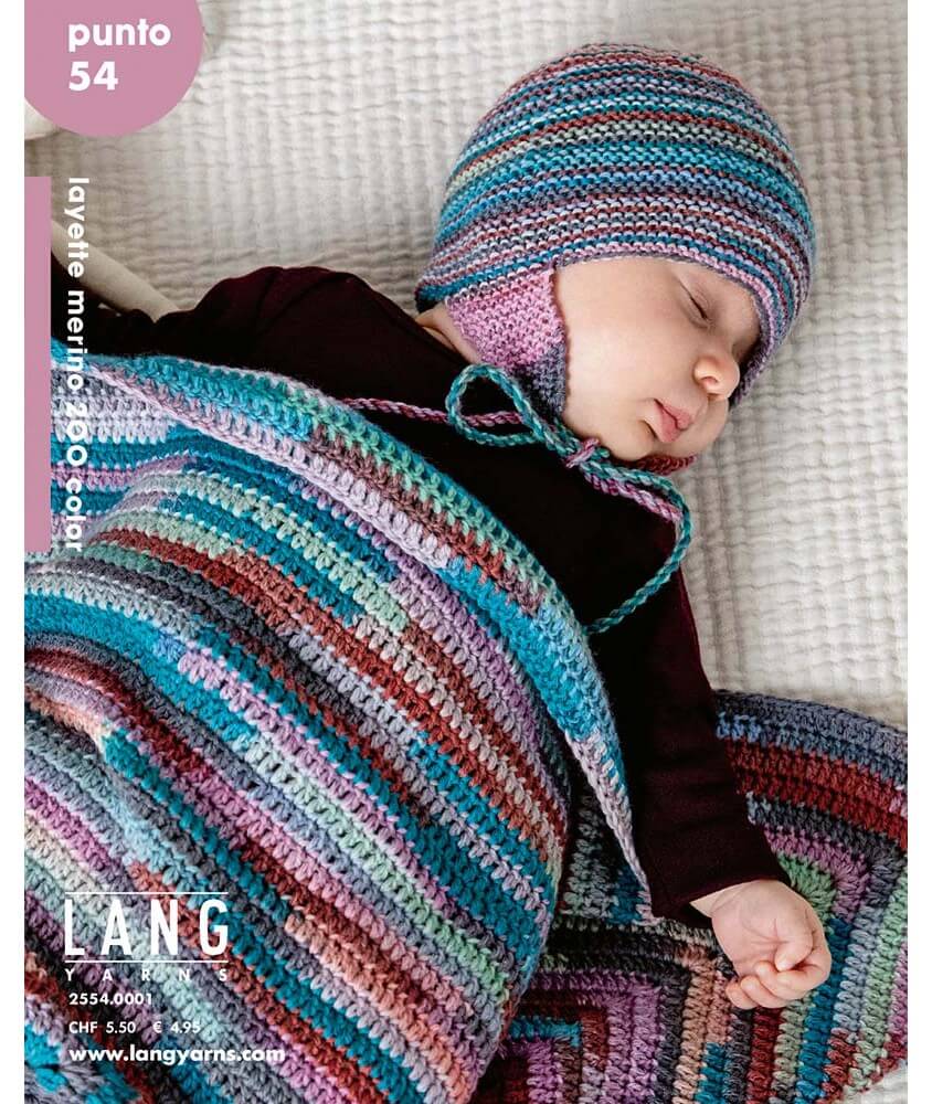 Livre Punto N°54 – Merino 200 Bébé Color - Lang Yarns Livre Punto N°54 – Merino 200 Bébé Color - Lang Yarns