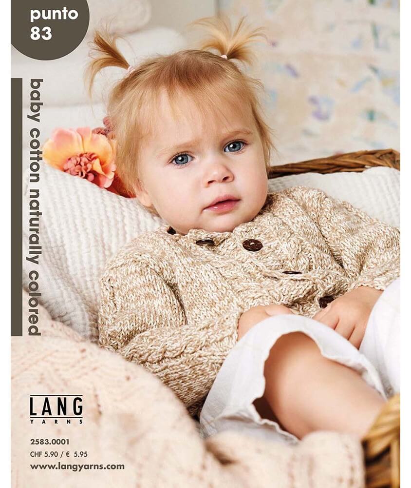Livre Punto N°83 – Baby Cotton Naturally Colored - Lang Yarns Livre Punto N°83 – Baby Cotton Naturally Colored - Lang Yarns