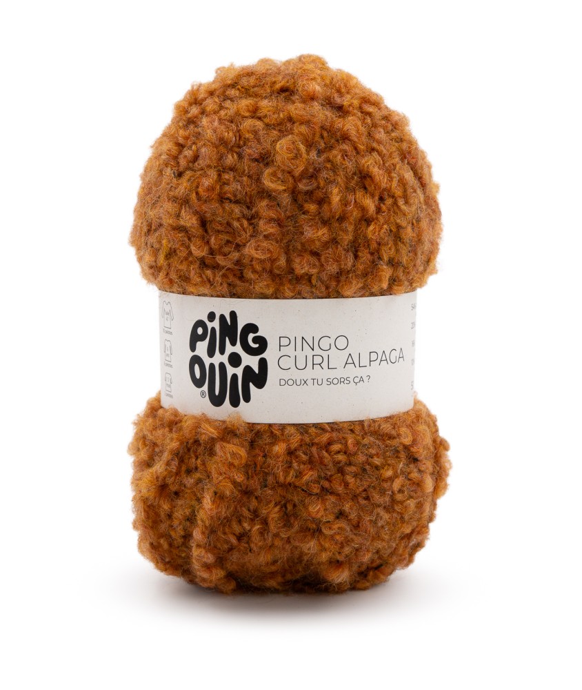 Fil bouclette ultra doux & texturé - PINGO CURL ALPAGA - Pingouin