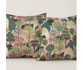 Tissu indien Taj-mahal rose