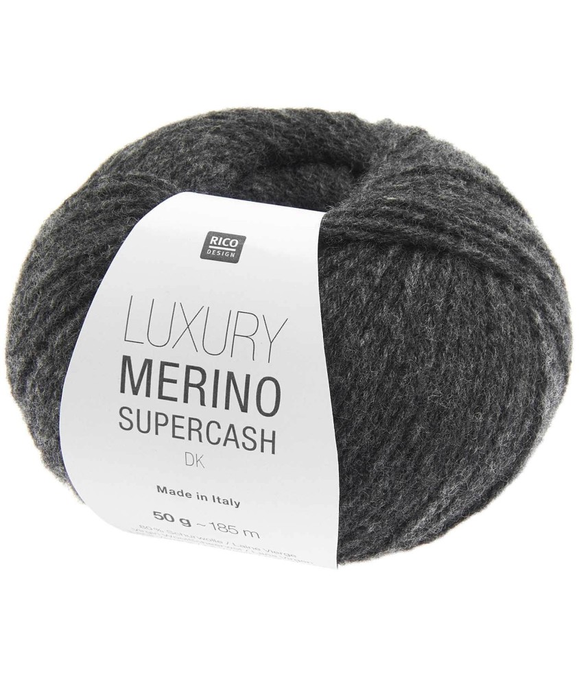 Luxury Merino Supercash DK – Laine mérinos & cachemire d’exception – Rico Design - Pour tricots élégants, doux & intemporels