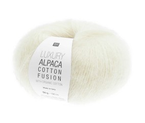 Coton bio à Tricoter & alpaga Luxury Alpaca Cotton Fusion – Rico Design – La rencontre parfaite entre fraîcheur, douceur et luxe