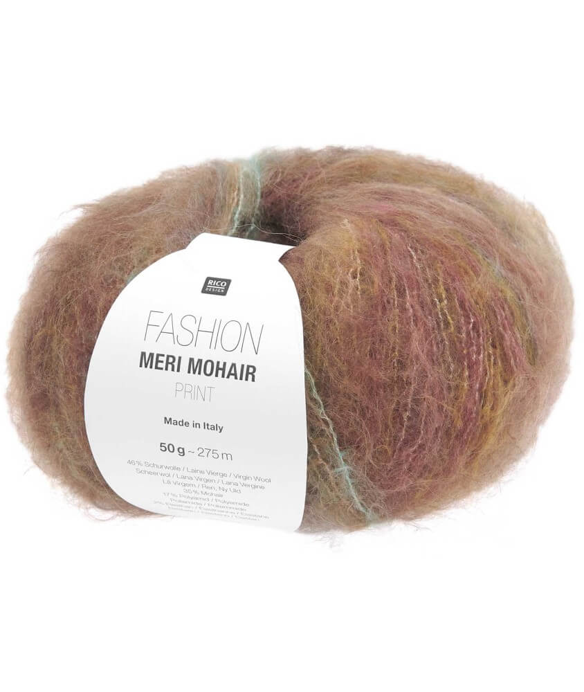 Pelote de laine et mohair FASHION MERI MOHAIR PRINT - Douceur luxueuse, effet rayé & finition vaporeuse - Rico Design Pelote de laine et mohair FASHION MERI MOHAIR PRINT - Douceur luxueuse, effet rayé & finition vaporeuse - Rico Design