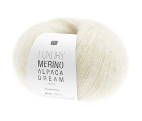 Pelote de laine et alpaga LUXURY MERINO ALPAGA DREAM ARAN - Rico Design - Le fil noble et volumineux au toucher cocooning
