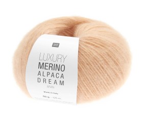 Pelote de laine et alpaga LUXURY MERINO ALPAGA DREAM ARAN - Rico Design - Le fil noble et volumineux au toucher cocooning