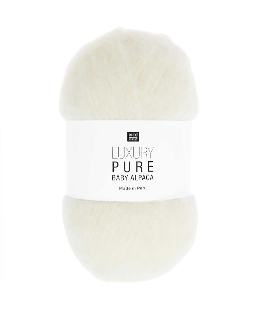 Pelote exceptionnelle LUXURY PURE BABY ALPACA - Rico Design - Le fil 100 % alpaga bébé pour un tricot haut de gamme