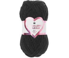Pelote à tricoter CREATIVE CHENILLOVE SPARKLE - 100gr - Rico Design